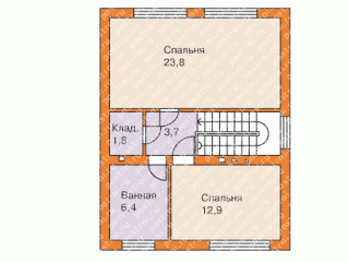 Пример планировочных решений небольшого дома, для маленького участка