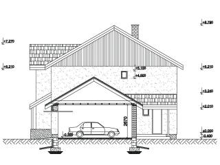 Проект небольшого дома с гаражом